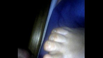 Preview 2 of Crossdresser Yoga Pants - leche en pies de mi mujer d. 11