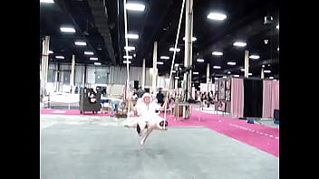 Preview 4 of Sister Fuck Small Brothers - Exxotica Adult Expo New Jersey -No Panties Zoe Zane