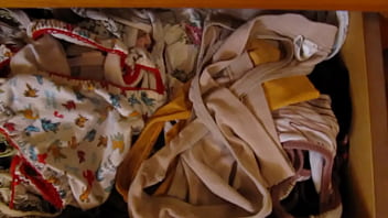 Preview 2 of Nude Dance Desi Girl - My wife pantydrawer. El cajon de bragas de mi mujer