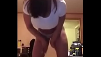 Preview 3 of Cock Trampling Socks - So Sexy Muscular Babe on Webcam