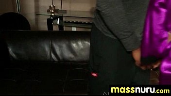 Preview 2 of Jeune A Gros Sein - Nuru Massage Ends with a Hot Shower Fuck 11