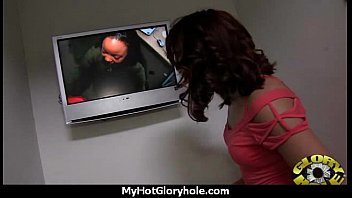 Preview 2 of Black And Asian Kissing - Sexy ebony enjoying gloryhole 22