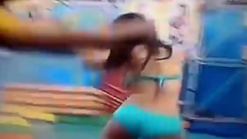 Preview 4 of Boy And Girl In Boxing Ring - claudia ramirez muestra las tetas ricas