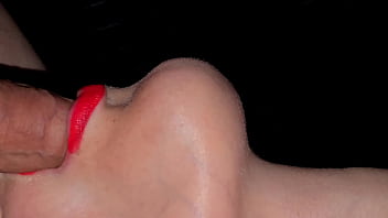 Preview 2 of Huge Cum Anri Okita - CLOSE UP MILKING COCK WITH MOUTH. Drinking CUM. ASMR BLOWJOB