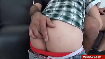 Preview 2 of Vintage 80s Delivery Boy - Str8 Hung Bear fucking a twink