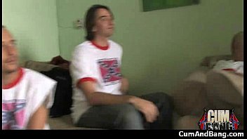 Preview 1 of Big Nipple N Milk - cum and bang - group facial jizz 20