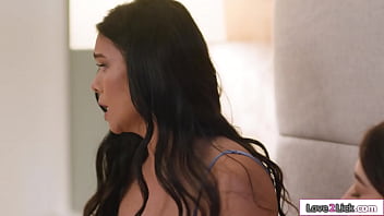 Preview 2 of Prorn Hub - Petite busty stepdaughter facesits her mature asian stepmom