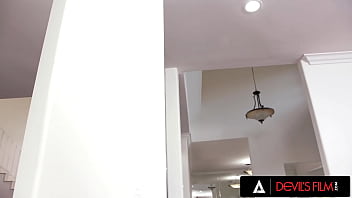 Preview 1 of Kerala Saxe - DEVILS FILM - Hot Big Titties MILF Lauren Phillips Titty Fucks Her Teen Stepson