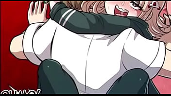 Preview 3 of Big Jusi Pussi - Hajime and Chiaki fuck during the Class Trial (Kinkymation)