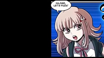 Preview 1 of Big Jusi Pussi - Hajime and Chiaki fuck during the Class Trial (Kinkymation)