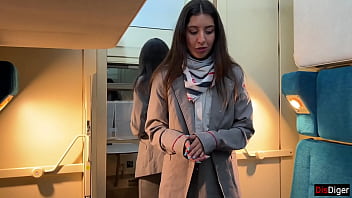 Preview 1 of First Night Xnx - The guilty train conductor offered a premium service to the passenger - Anal and Cumwalk