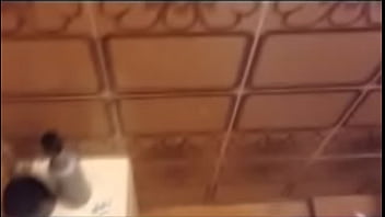 Preview 3 of Fitness Body Mom - Huge cumshot in the public bathroom