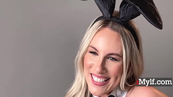 Preview 1 of Xx Nepali Vido - Bunny Madison In Bunny Costume &amp_ Stockings Fucked By Donnie Rock