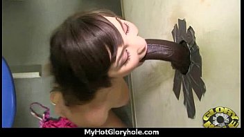 Preview 4 of Video Klip Seks2 - Hot couple having oral sex in gloryhole interracial 2