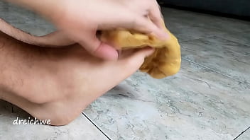 Preview 3 of Cherry Crush Lesbian - Golden slime fetish feet