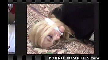 Preview 3 of Son Anal Whle Sleep - Mayra gets bound and gagged by a cruel stranger