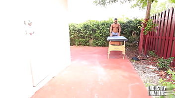 Preview 1 of Musalman Sex Video - The Sensual Massage : Melanie Hicks and her Big black Dick Masseuse