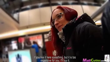 Preview 2 of Bkack Gfs - MallCuties - Amateur sexy girl fucking with big dick on public