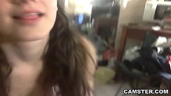 Preview 3 of Boobs Sexi - Brunette POV sucking a big cock for a facial