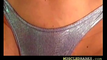 Preview 2 of Grils With Animal Sex - Muscled Babes Swim &amp_ Workout Topless
