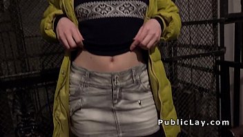 Preview 1 of Yurika Fat Booty - Babe flashing tits in public for cash