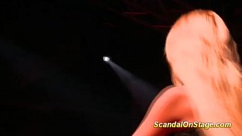 Preview 1 of Black Hours Anal - flexi milf masturbating on stage