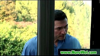 Preview 1 of Mega Pron Hot Sesx - Nuru Massage Ends with a Hot Shower Fuck 14