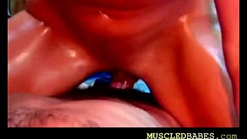 Preview 2 of Groped In Cinema 01 - Oily fun with muscled babe