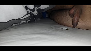Preview 4 of Punheta Escondida - masturbation at night on the mattress and ejaculation sperm in the mattress hole and fuck her