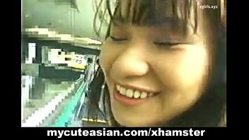 Preview 2 of Very Workout Big Boobs - Amateur Asian babe gets nude in public