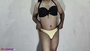 Preview 2 of New Porn Videos - LIME BIKINI - CROSSDRESSING BY INDIAN SHEMALE - PART 2