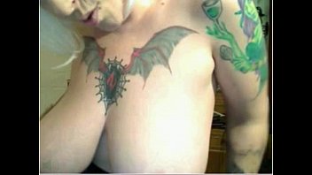 Preview 1 of Kasmira Shah Celebrity Sex - beautiful rockabilly tattooed webcam girl shows me busty tits