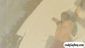 Preview 4 of Foxy Busness Lody - Hot babes in shark cage and snowboarding