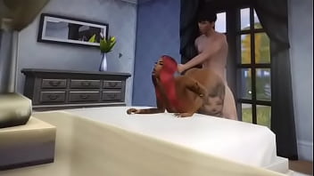 Preview 1 of Brook Wylde Squirt Porn - The x Sims 4 Brent makes his wife beg to fuck her fat ass