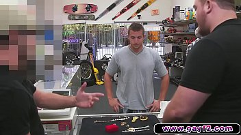 Preview 2 of Barzzzrs Com - Hot boy convinced to suck cocks in back office