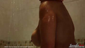 Preview 2 of My Sleeping Sster - British Babe Jennifer Jade Naked Shower Pussy Play