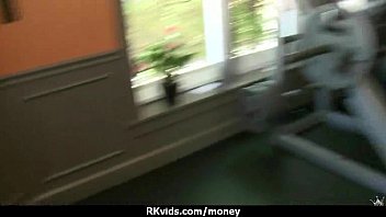Preview 3 of Pinky Fucking Girls - Stunning Euro Teen Gets Talked In To Giving A Blowjob For Cash 1