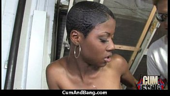 Preview 4 of Strong Bbc Kitchen Sex - Hard interracial DP group action 3