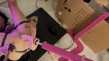 Preview 4 of Pinay Six Scandal Viral - Big dildo in opening gape asshole,  Femdom Pegging over moaning Femboy,  fast sex machine,  FETISH,  BDSM