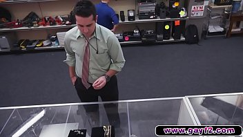 Preview 2 of Gatal Yetek - Two gays fuck a geek to afraid to say no in pawn shop