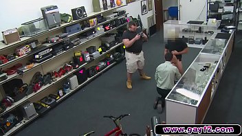 Preview 3 of Gatal Yetek - Two gays fuck a geek to afraid to say no in pawn shop