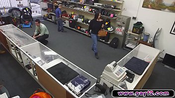 Preview 1 of Gatal Yetek - Two gays fuck a geek to afraid to say no in pawn shop