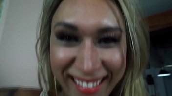 Preview 1 of Tiny Rainbow - Latina Shemale Hellen Carvalho Fucked Bareback
