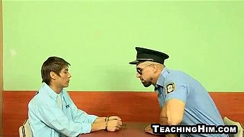 Preview 1 of Riya Sex Video - Twink stud sucking on a mature cop&#039_s hard cock