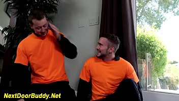 Preview 2 of Bathroom Pubilc - Brawny athlete cum soaked