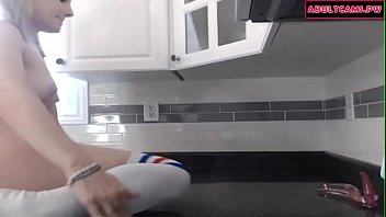 Preview 2 of Fick Die - Blonde Teen Touching Her Tight Pink Pussy