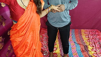Preview 1 of Sallie Rae - Cute Saree Bhabhi Gets Naughty With Her Devar For Rough Hard Anal Sex After Ice Massage
