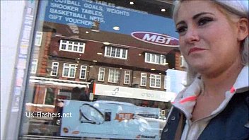 Preview 2 of First Time 2 Guy - Blonde amateur babe Lissas public flashing and homemade voyeur footage of sexy