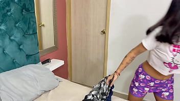 Preview 1 of Ava Addams Racy Angel - Sorprendo a mi peque&ntilde_a hermanastra jugando con mi ropa interior y terminamos&nbsp_follando&nbsp_duro.