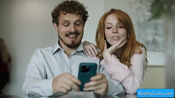 Preview 1 of Please Halp Me - Horny couple seduces teen blonde for a hardcore threesome fuck - London River,  Madi Collins,  Robby Apples